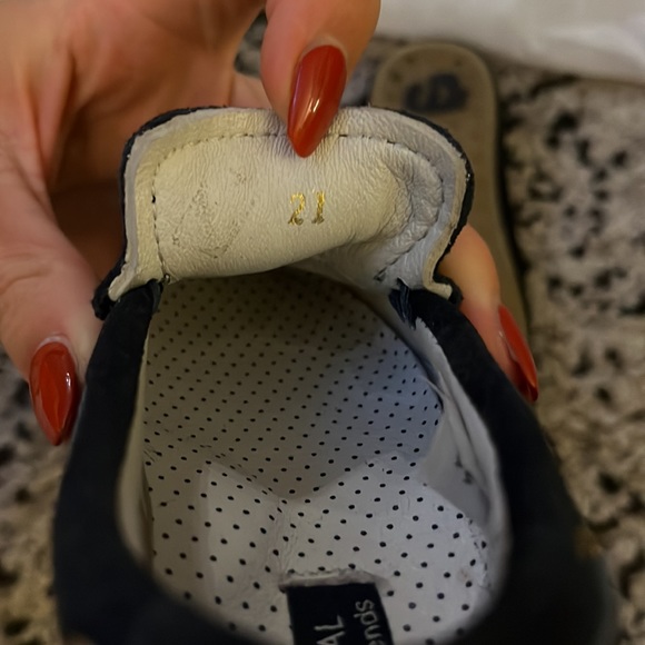 Suede navy blue toddler mayoral loafers euro 21 us 5.5 - Picture 3 of 3